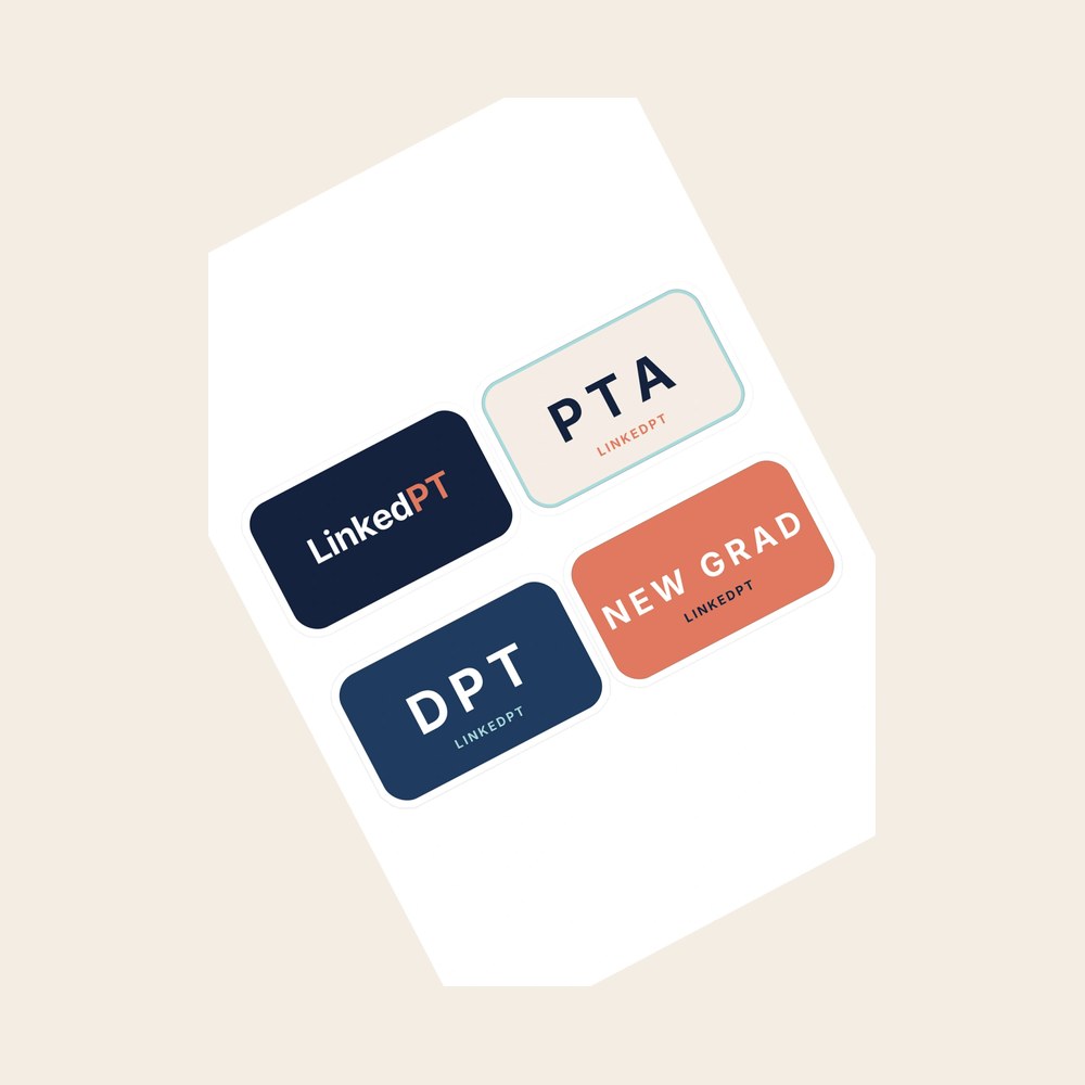 LinkedPT Sticker Pack: LinkedPT merch for physical therapy professionals